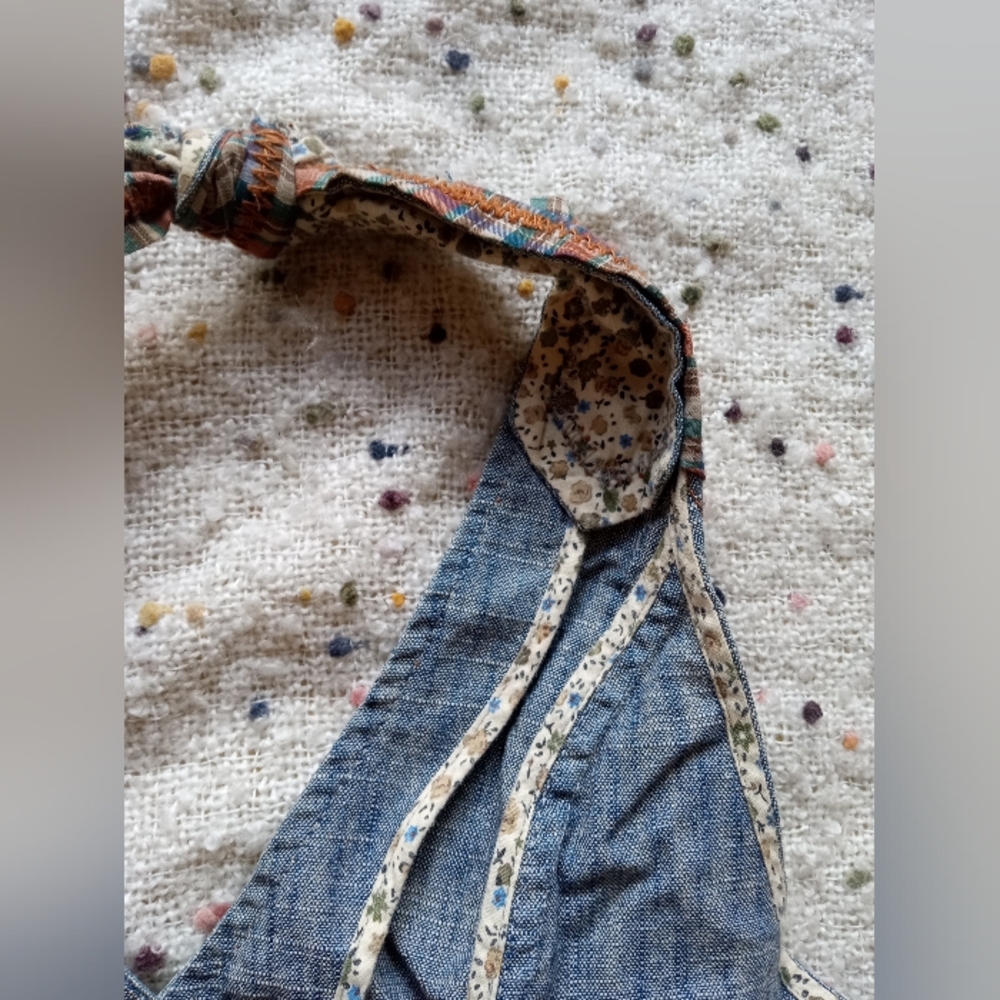 Free People Halter Neck Denim Vest Top - Picture 12 of 16